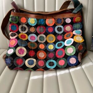 Colorful Circle Pattern Women's Bag